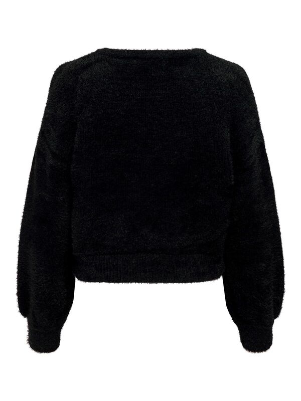 ONLPIUMO L/S PULLOVER KNT NOOS Kadın Siyah Kazak - 15235973