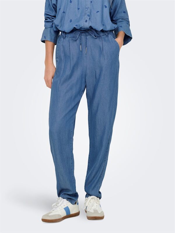Only - ONLPOPTRASH CHARIS LIFE PANT CC WVN Kadın Mavi Pantolon - O15342874