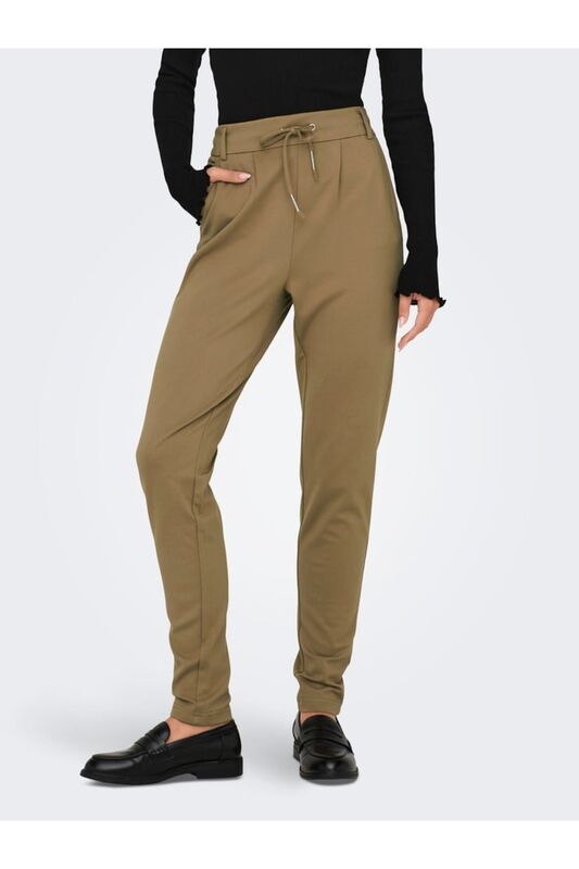 Only - ONLPOPTRASH LIFE EASY COL PANT PNT NOOS Kadın Kahverengi Pantolon - 15115847