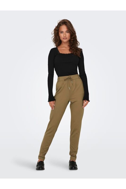 ONLPOPTRASH LIFE EASY COL PANT PNT NOOS Kadın Kahverengi Pantolon - 15115847