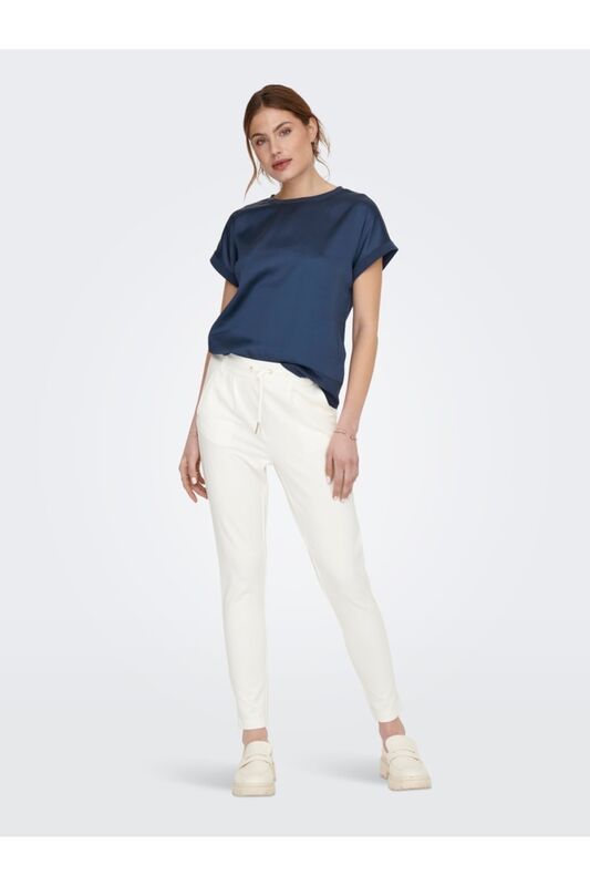 ONLPOPTRASH LIFE EASY COL PANT PNT NOOS Kadın Beyaz Pantolon - 15115847
