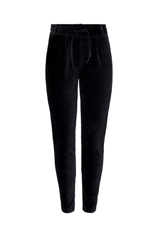 Only - ONLPOPTRASH-PING PONG CORD PNT Kadın Siyah Pantolon - 15191641
