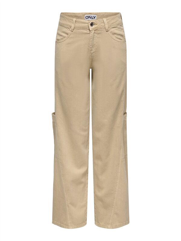 Only - ONLPRIME HW WIDE CUT PANT CC PNT Kadın Gri Pantolon - 15338608