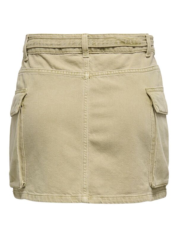 ONLPRIME MW BELT CARGO SKIRT PNT Kadın Gri Etek - 15348554