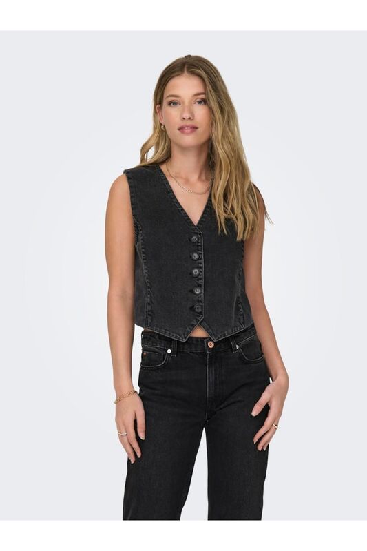 ONLRHANA DNM WAISTCOAT DOT Kadın Siyah Yelek - 15310960 ONLRHANA DNM WAISTCOAT DOT Kadın Siyah Yelek - 15310960