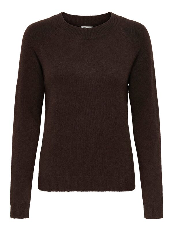 ONLRICA LIFE L/S PULLOVER KNT NOOS Kadın Kahverengi Kazak - 15204279