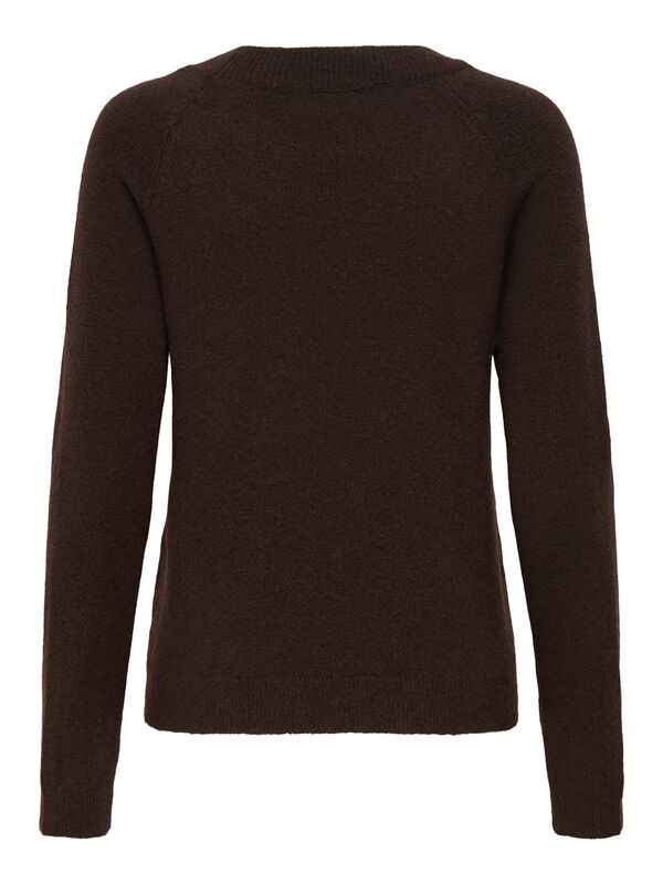 ONLRICA LIFE L/S PULLOVER KNT NOOS Kadın Kahverengi Kazak - 15204279