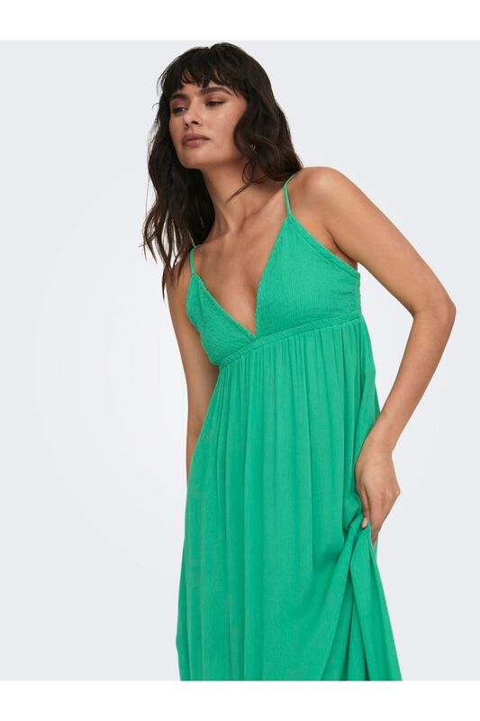 ONLRIKKE MAXI DRESS WVN Kadın Yeşil Elbise - 15292076