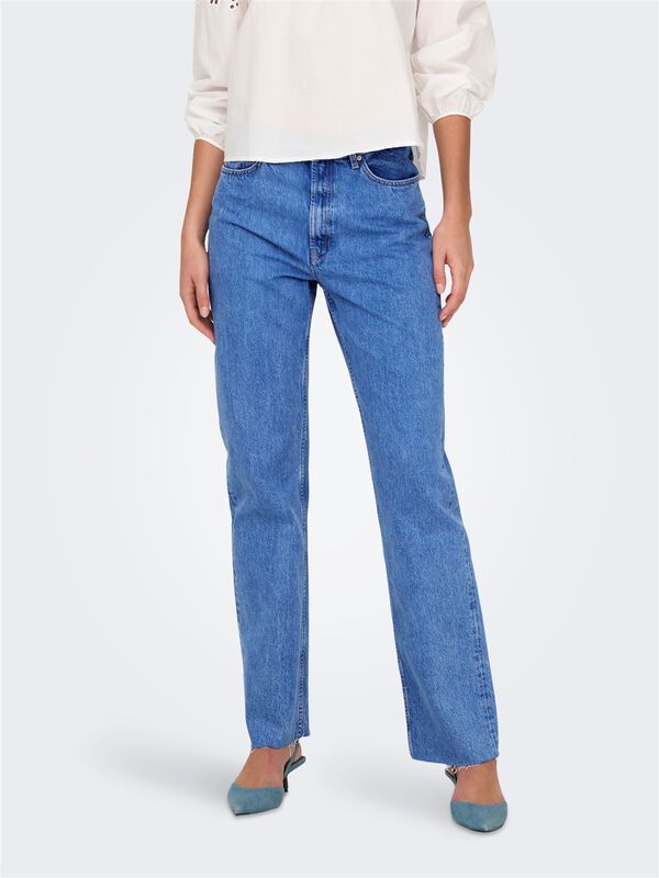Only - ONLRILEY EX HW RW STR DOT006 DNM NOOS Kadın Mavi Jean - O15336776