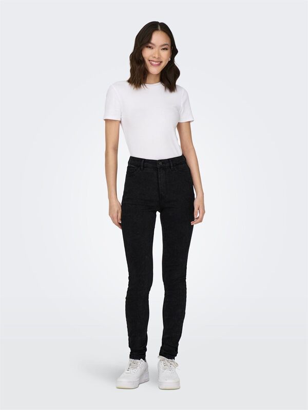 ONLROSE HW SKINNY DNM GUA256 NOOS Kadın Siyah Pantolon - 15315352