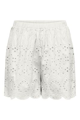 Only - ONLSABI CLEO LIFE EMB SHORTS WVN Kadın Beyaz Şort - 15318646