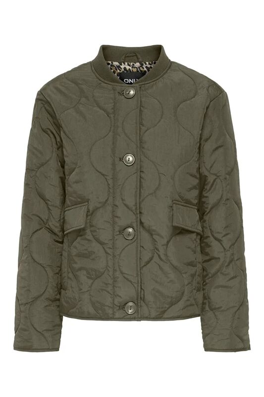 Only - ONLSALSA LEO JACKET CS OTW Kadın Yeşil Dış Giyim - 15357514