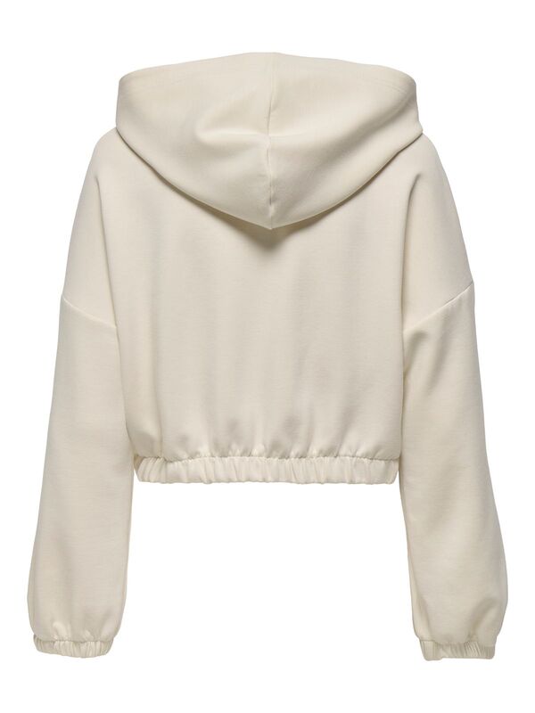 ONLSCARLETT LIFE LS ZIP HOOD SWT NOOS Kadın Gri Sweatshirt - 15346449