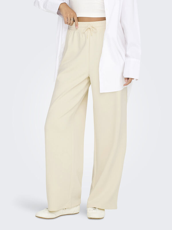Only - ONLSCARLETT LIFE WIDE PANT SWT NOOS Kadın Gri Eşofman Altı - 15346400