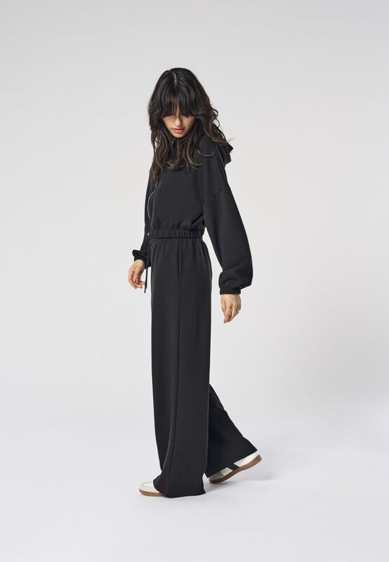 ONLSCARLETT LIFE WIDE PANT SWT NOOS Kadın Siyah Eşofman Altı - 15346400