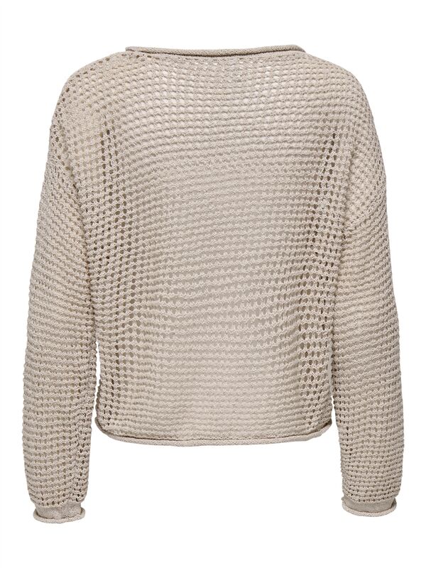 ONLSIENA LS STRUCTURE O-NECK CC KNT Kadın Gri Kazak - 15339534