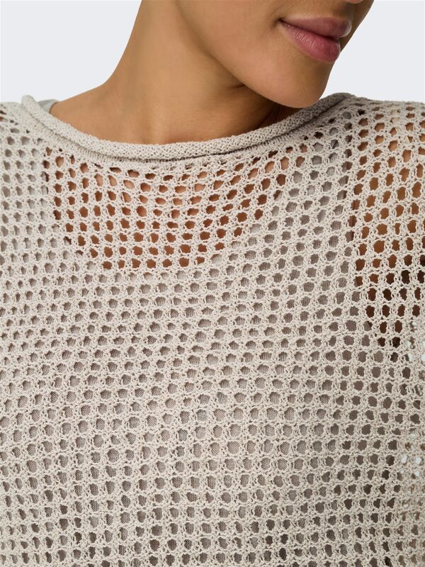 ONLSIENA LS STRUCTURE O-NECK CC KNT Kadın Gri Kazak - 15339534