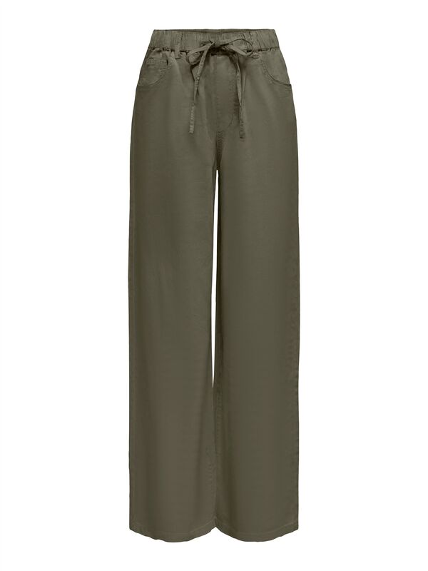 ONLSILLA MW PULL-UP WIDE PANT PNT Kadın Yeşil Denim Pantolon - 15344674