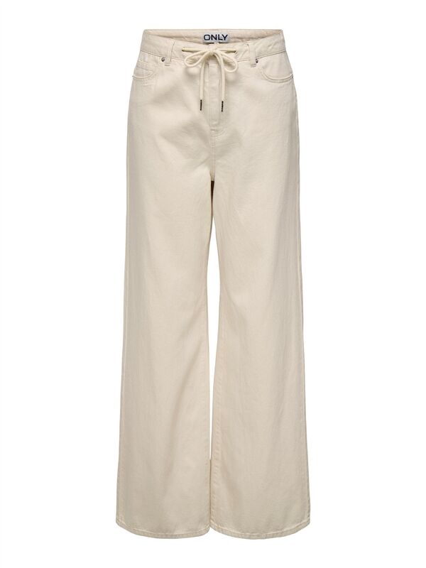 ONLSILLA MW WIDE STRING PANT CC PNT Kadın Bej Pantolon - O15328125