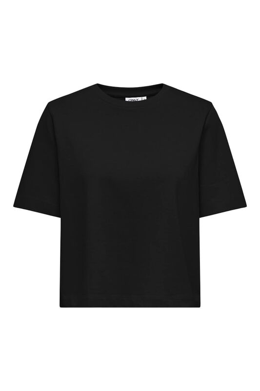 Only - ONLSILVINA S/S TOP SWT Kadın Siyah Sweatshirt - O15324994