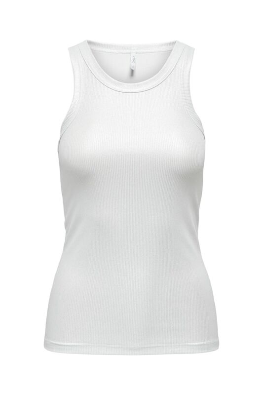 ONLSOL LIFE S/L GLITTER RIB TOP JRS Kadın Silver T-Shirt - 15325270
