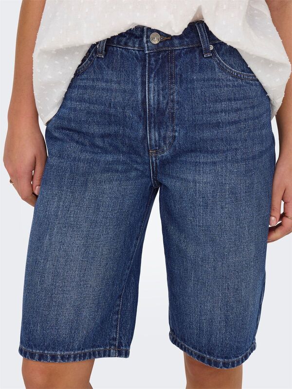 ONLSONNY HW WIDE DNM SHORTS NOOS Kadın Mavi Şort - 15256709