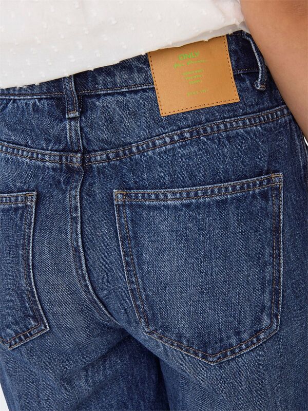 ONLSONNY HW WIDE DNM SHORTS NOOS Kadın Mavi Şort - 15256709