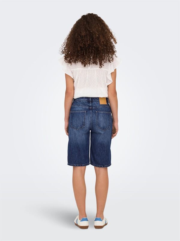 ONLSONNY HW WIDE DNM SHORTS NOOS Kadın Mavi Şort - 15256709