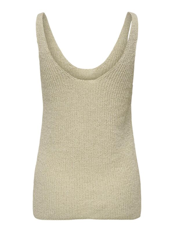 ONLSUNNY SL RIB V-NECK KNT Kadın Brown Rice Kazak - 15321455