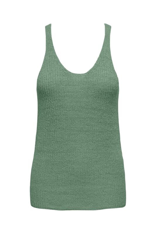ONLSUNNY SL RIB V-NECK KNT Kadın Yeşil Kazak - 15321455