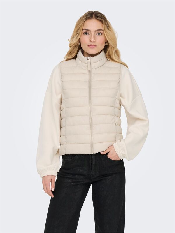 Only - ONLTAHIA LW QUILTED WAISTCOAT OTW NOOS Kadın Gri Yelek - 15351970