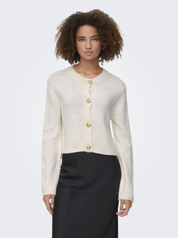 ONLTESSA LS JACKET CC KNT Kadın Gri Hırka - 15350465