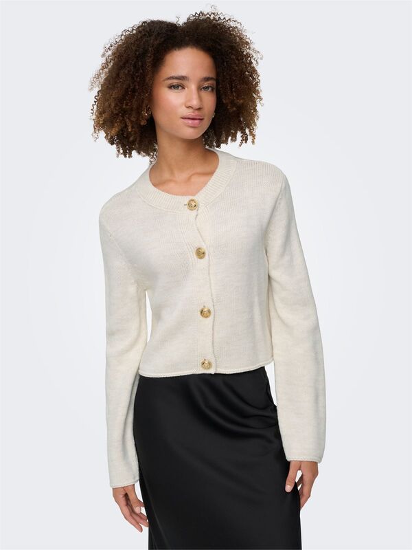 ONLTESSA LS JACKET CC KNT Kadın Gri Hırka - 15350465