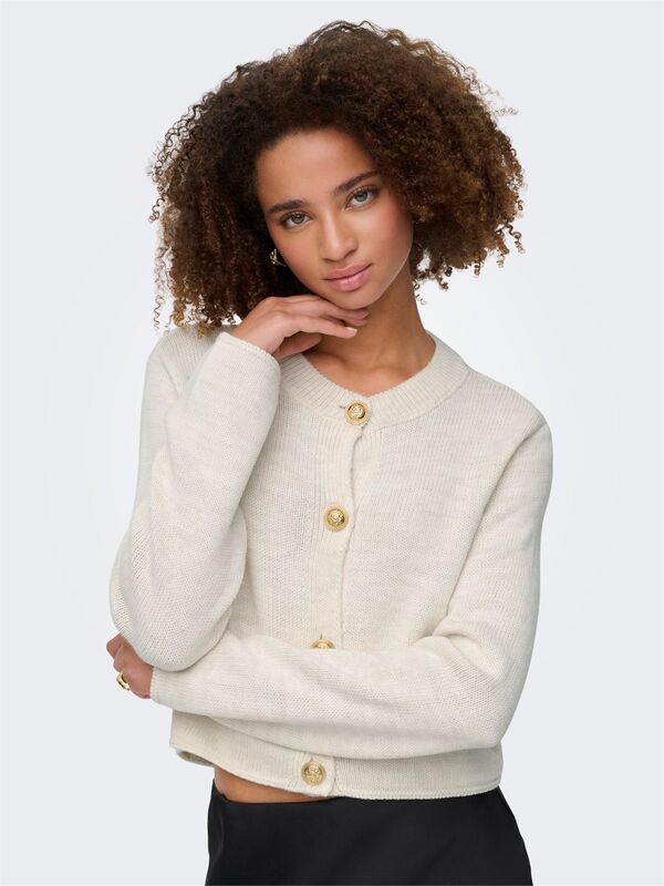 ONLTESSA LS JACKET CC KNT Kadın Gri Hırka - 15350465