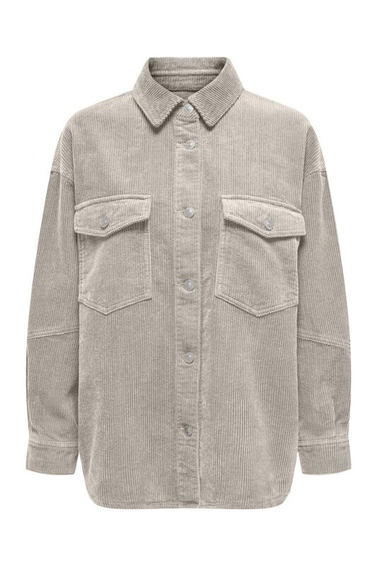 ONLTIGGY L/S CORD SHACKET PNT Kadın Bej Ceket - 15331547