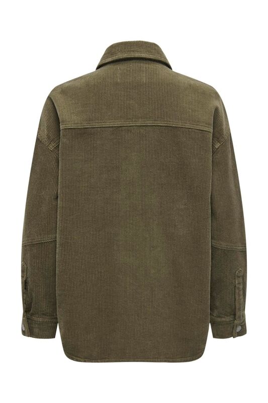 ONLTIGGY L/S CORD SHACKET PNT Kadın Gri Ceket - 15331547