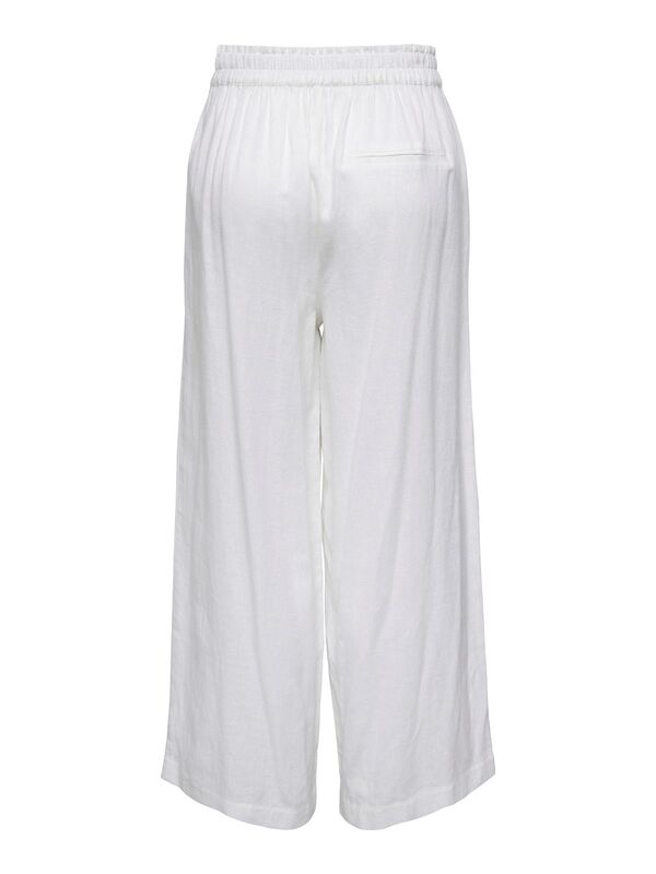 ONLTOKYO HW LINEN BLEND PANT PNT NOOS Kadın Beyaz Pantolon - 15259590