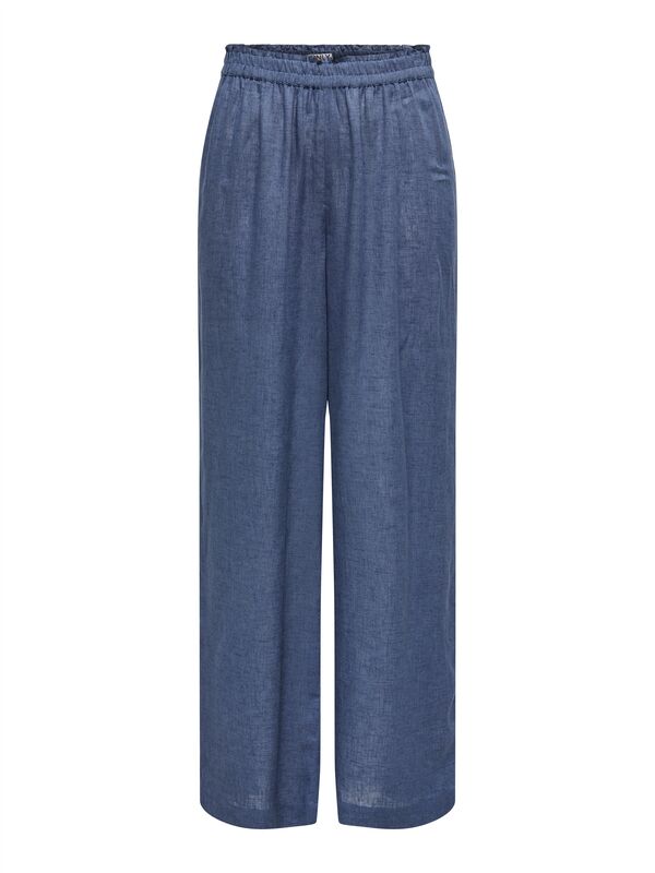 ONLTOKYO HW LINEN BLEND PANT PNT NOOS Kadın Mavi Pantolon - 15259590