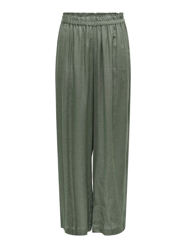ONLTOKYO HW LINEN BLEND PANT PNT NOOS Kadın Yeşil Pantolon - 15259590