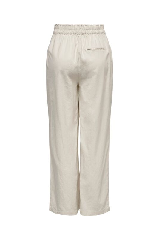 ONLTOKYO HW LINEN BLEND ST PANT PNT NOOS Kadın Bej Pantolon - 15259590