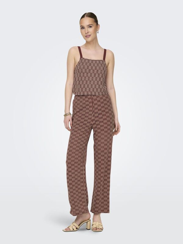 ONLTOVE STRAIGHT PANT CS JRS Kadın Tandoori Spice Cloud dancer Eşofman Altı - O15325450