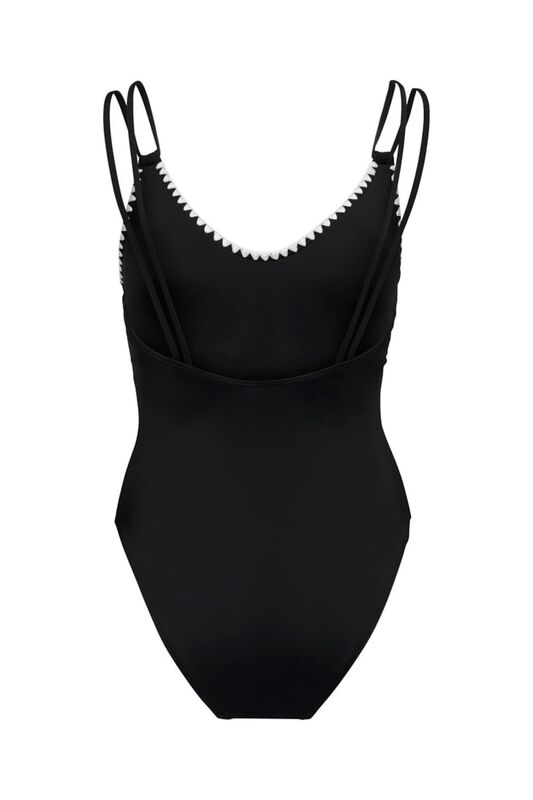 ONLTRICIA BOHEMIAN SWIMSUIT Kadın Siyah Mayo - 15297056