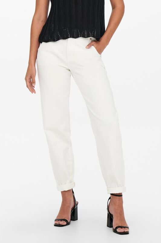 Only - Onltroy Life Hw White Carrot Ank Dnm Kadın Beyaz Pantolon - 15219708