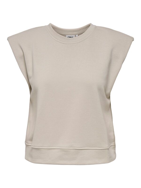 Only - ONLUMA S/L O-NECK UB SWT Kadın Gri Sweatshirt - 15351053