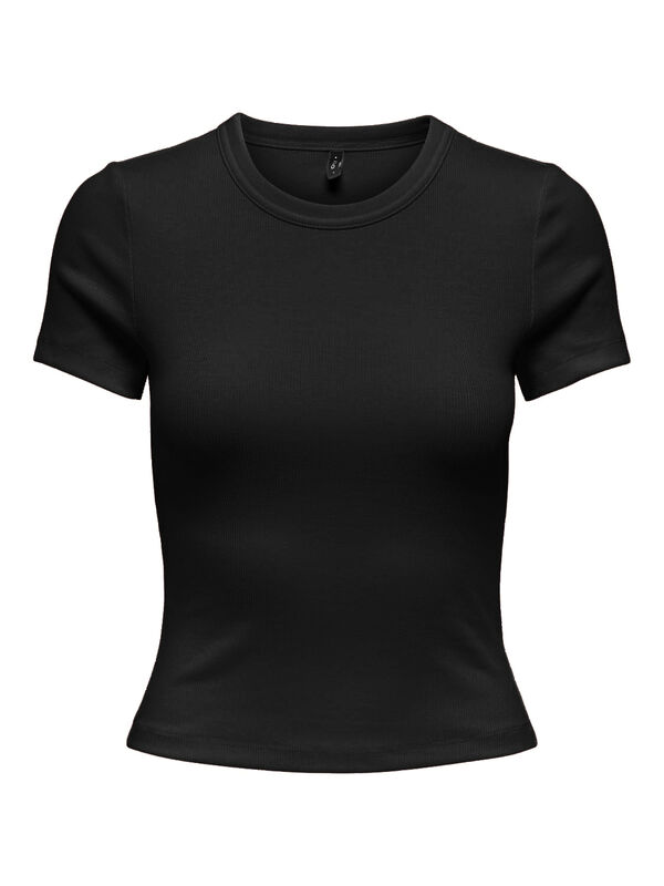 ONLVAL S/S O-NECK TOP CC JRS Kadın Siyah T-Shirt - O15339774