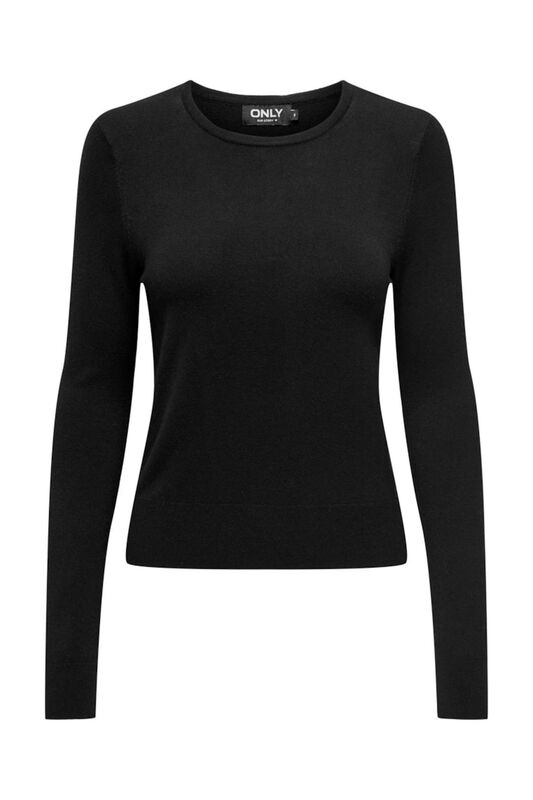 ONLVENICE LIFE LS ONECK PULLOVER NCA KNT Kadın Siyah Kazak - 15333989