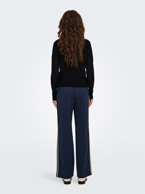 ONLVENICE LIFE LS VNECK CARDI KNT NOOS Kadın Siyah Hırka - O15333985