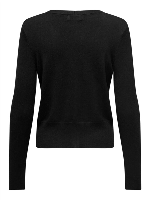 ONLVENICE LIFE LS VNECK CARDI KNT NOOS Kadın Siyah Hırka - O15333985