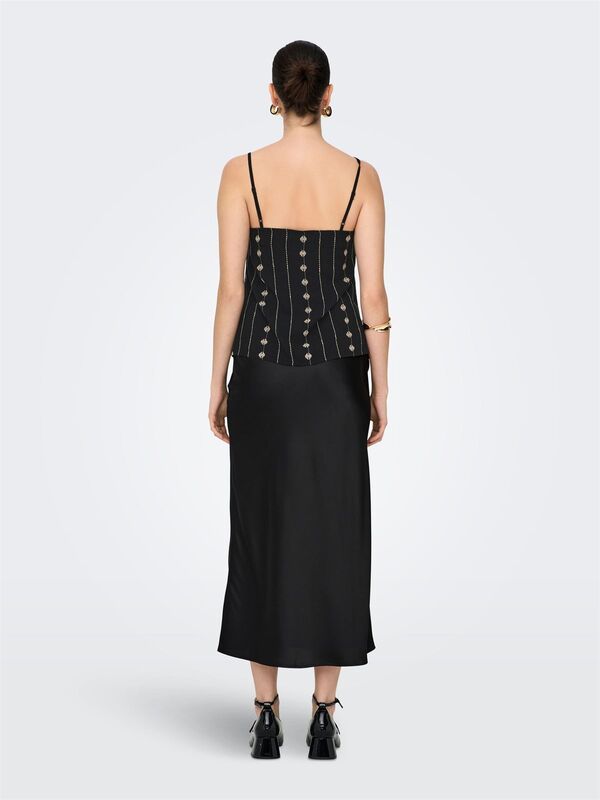 ONLVIANA SINGLET PTM Kadın Siyah Bluz - 15346755