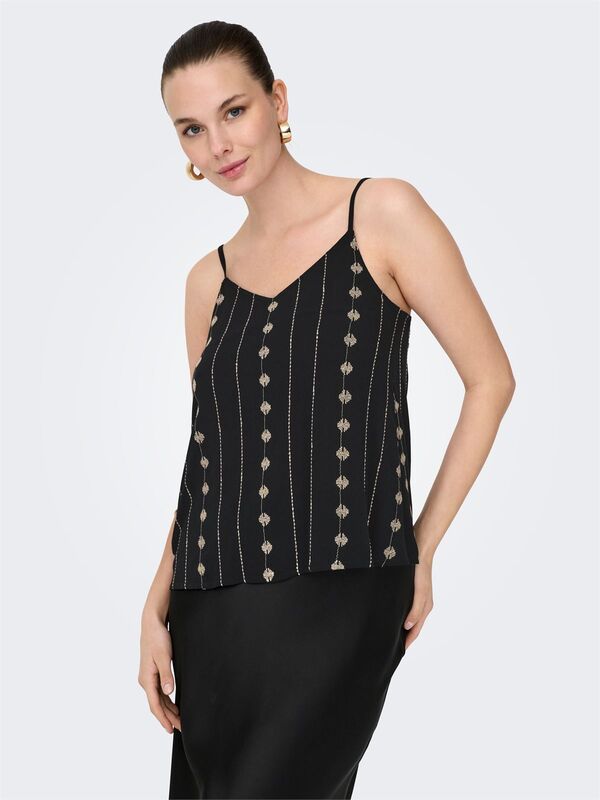 ONLVIANA SINGLET PTM Kadın Siyah Bluz - 15346755